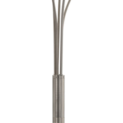 Lampada Da Terra 200 Cm 5 Bulbi E14 Argento