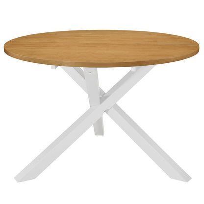 Tavolo Da Pranzo Bianco 120X75 Cm In Mdf