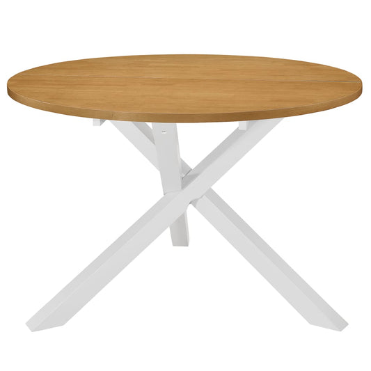 Tavolo Da Pranzo Bianco 120X75 Cm In Mdf