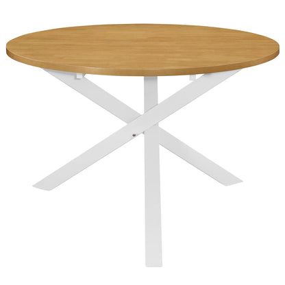 Tavolo Da Pranzo Bianco 120X75 Cm In Mdf