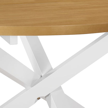 Tavolo Da Pranzo Bianco 120X75 Cm In Mdf