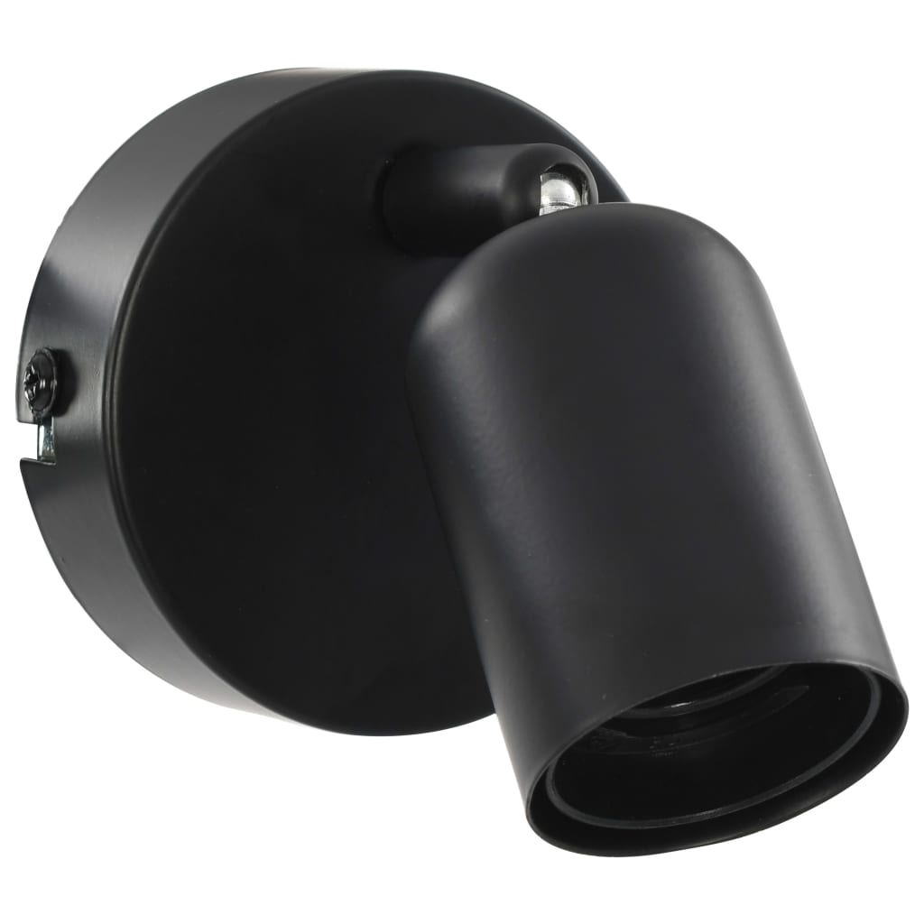 Faretti 2 Pz Con Lampadine A Incandescenza 2 W E27 Nero