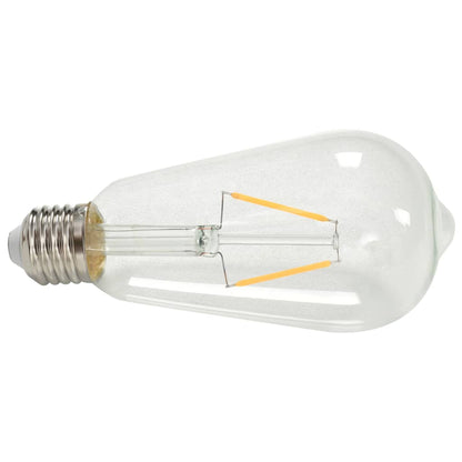 Faretti 2 Pz Con Lampadine A Incandescenza 2 W E27 Nero