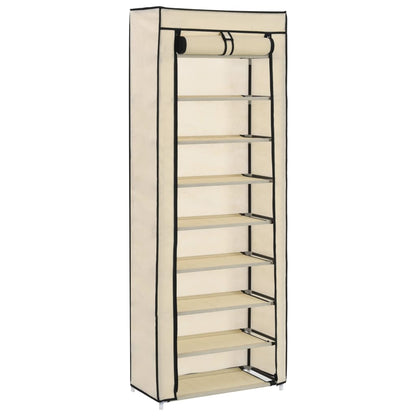 Scarpiera Con Rivestimento In Tessuto 57X29X162 Cm