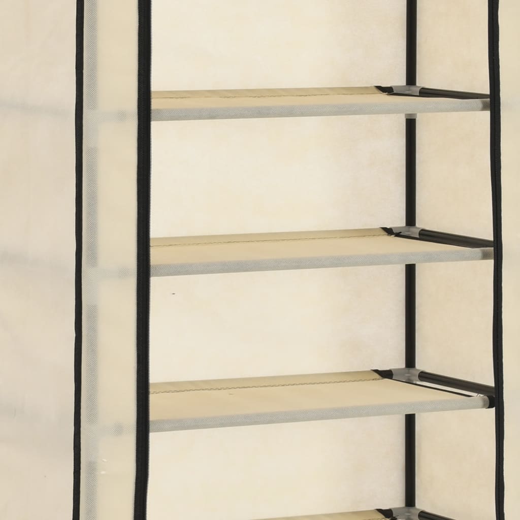 Scarpiera Con Rivestimento In Tessuto 57X29X162 Cm
