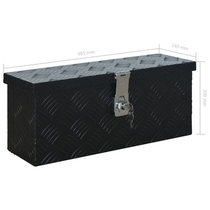 Scatola In Alluminio 485X140X200 Mm Nera
