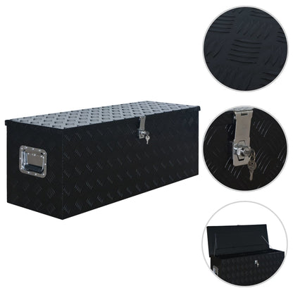 Scatola In Alluminio 1085X370X400 Mm Nera