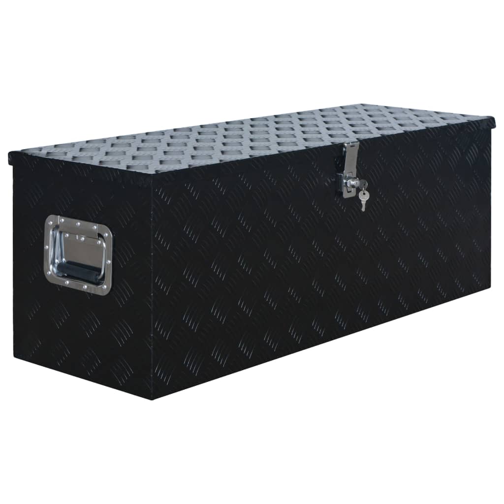 Scatola In Alluminio 1085X370X400 Mm Nera