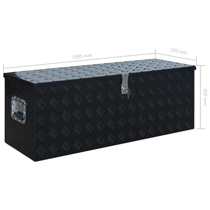Scatola In Alluminio 1085X370X400 Mm Nera