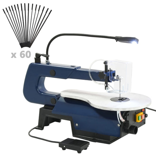 Sega Elettrica A Scorrimento Con Pedale E Luce A Led 125 W