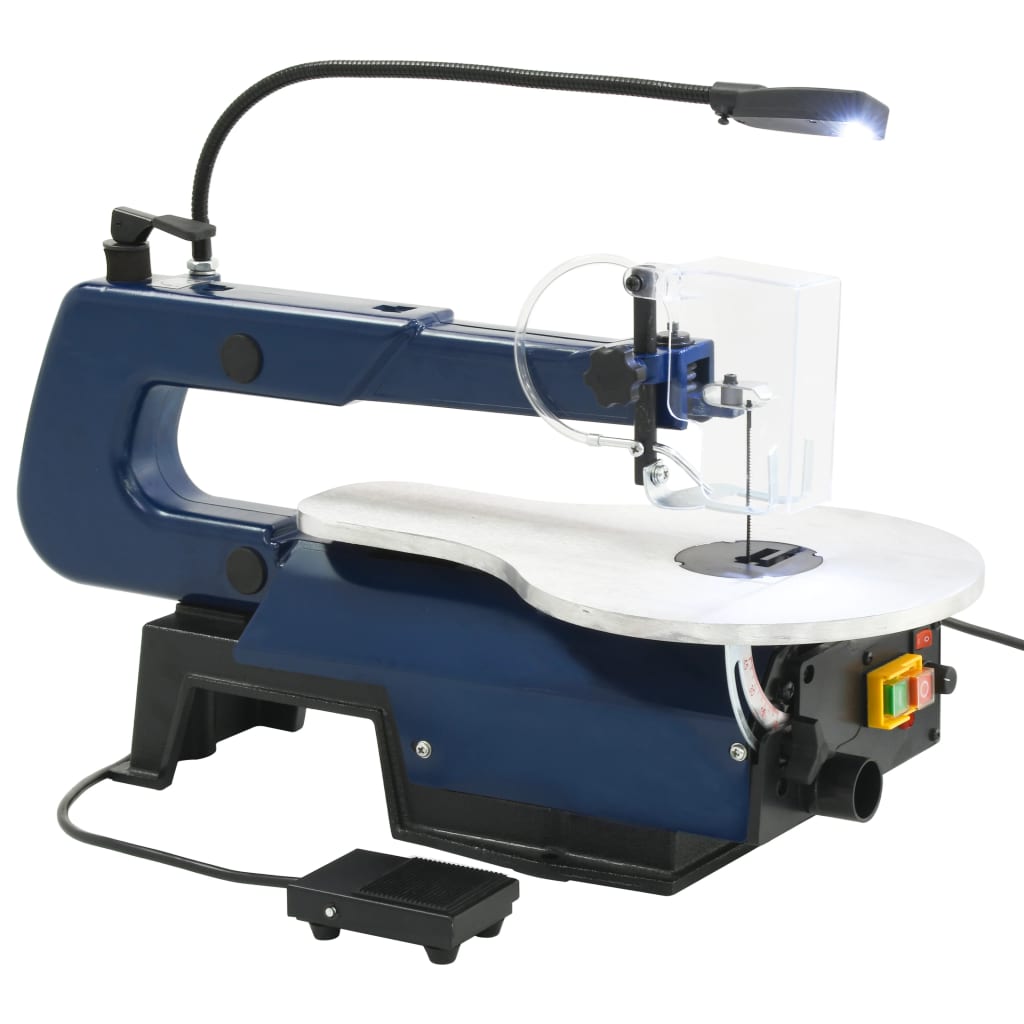 Sega Elettrica A Scorrimento Con Pedale E Luce A Led 125 W
