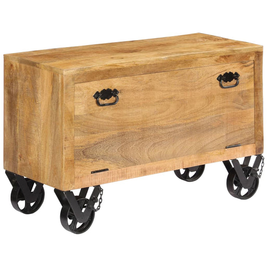 Scarpiera 86X35X55 Cm In Legno Massello Di Mango