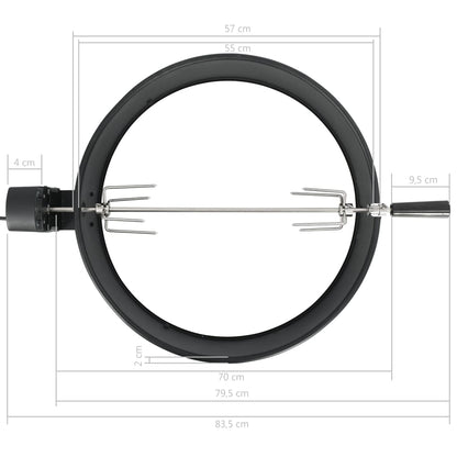 Kit Per Barbecue Allo Spiedo Nero