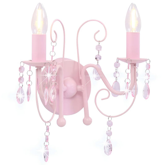 Lampada Da Muro Con Perle 2 Lampadine E14