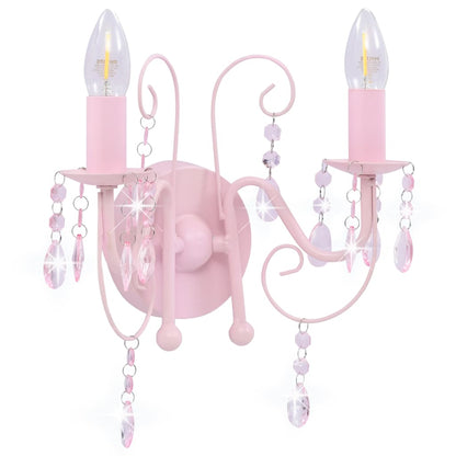 Lampada Da Muro Con Perle 2 Lampadine E14