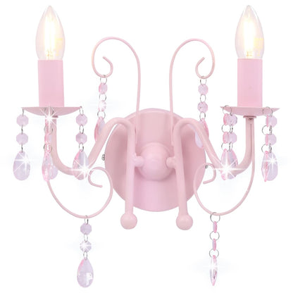 Lampada Da Muro Con Perle 2 Lampadine E14