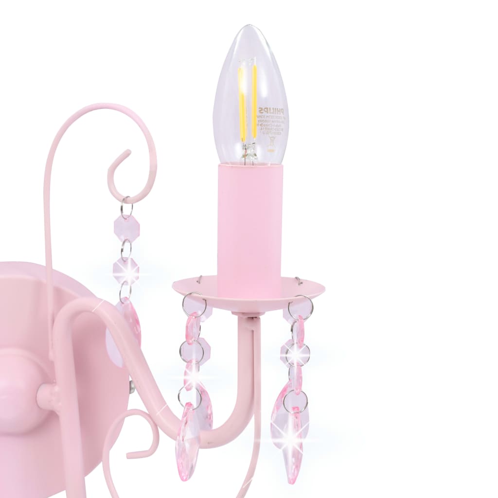 Lampada Da Muro Con Perle 2 Lampadine E14