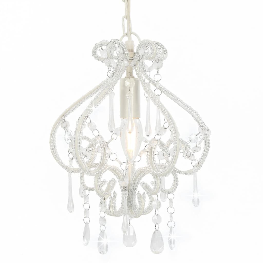 Lampadario Con Perle Rotondo E14