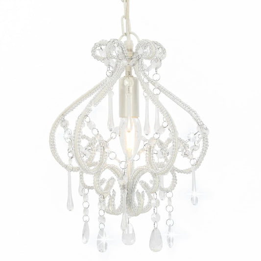 Lampadario Con Perle Rotondo E14