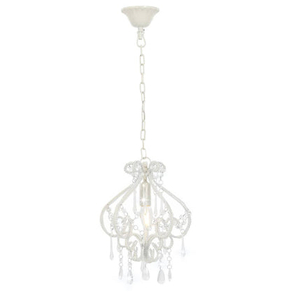 Lampadario Con Perle Rotondo E14