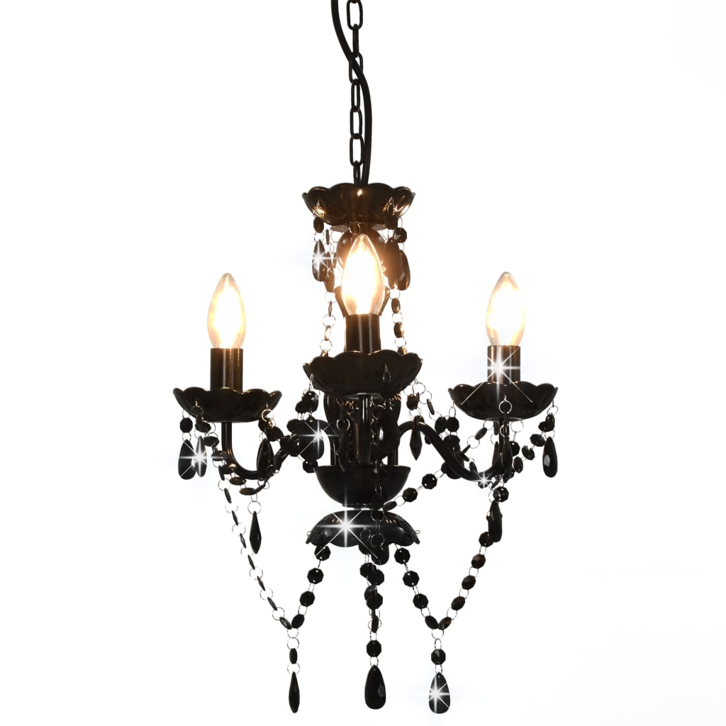 Lampadario Con Perline Tondo 3 E14