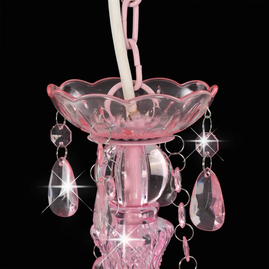 Lampadario Con Perline Tondo 3 E14