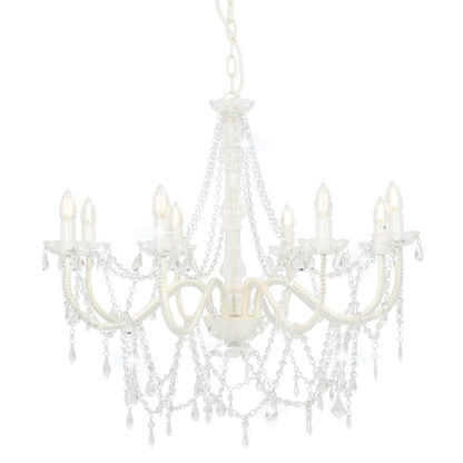 Lampadario Con Perline 8 Lampadine E14