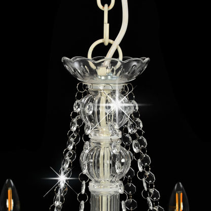Lampadario Con Perline 8 Lampadine E14
