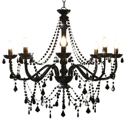 Lampadario Con Perline 8 Lampadine E14