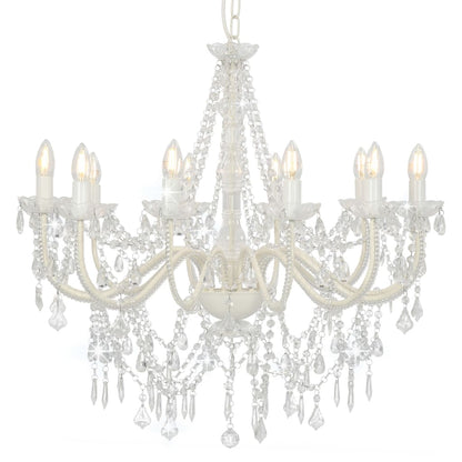 Lampadario Con Perline 12 Lampadine E14