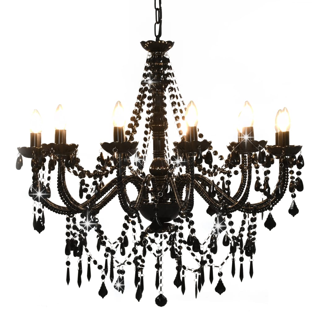 Lampadario Con Perline 12 Lampadine E14