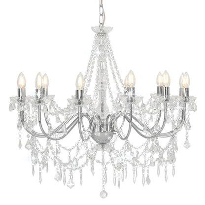 Lampadario Con Perline 12 Lampadine E14