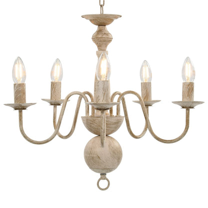 Candelabro Stile Anticato 5 Lampadine E14