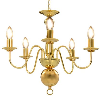 Candelabro Stile Anticato 5 Lampadine E14