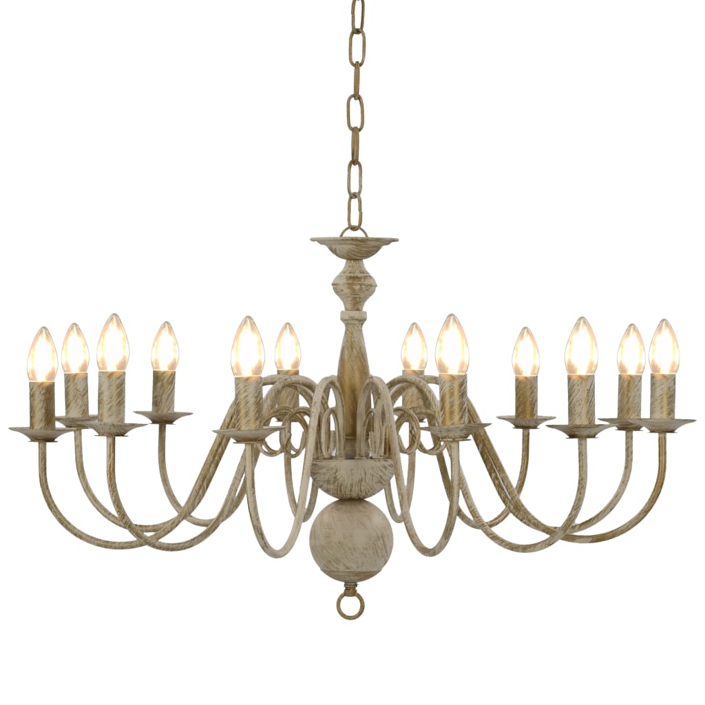 Candelabro Stile Anticato 12 Lampadine E14