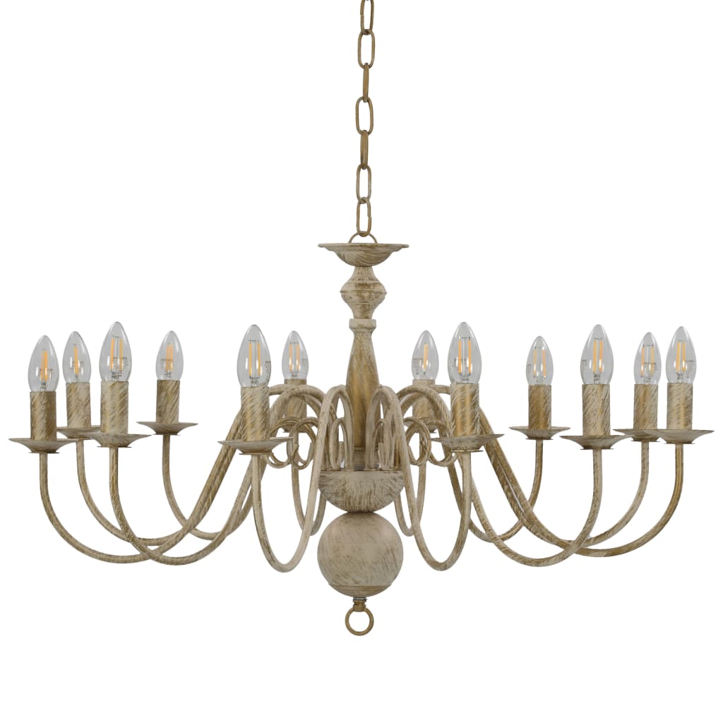 Candelabro Stile Anticato 12 Lampadine E14