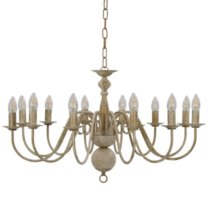 Candelabro Stile Anticato 12 Lampadine E14