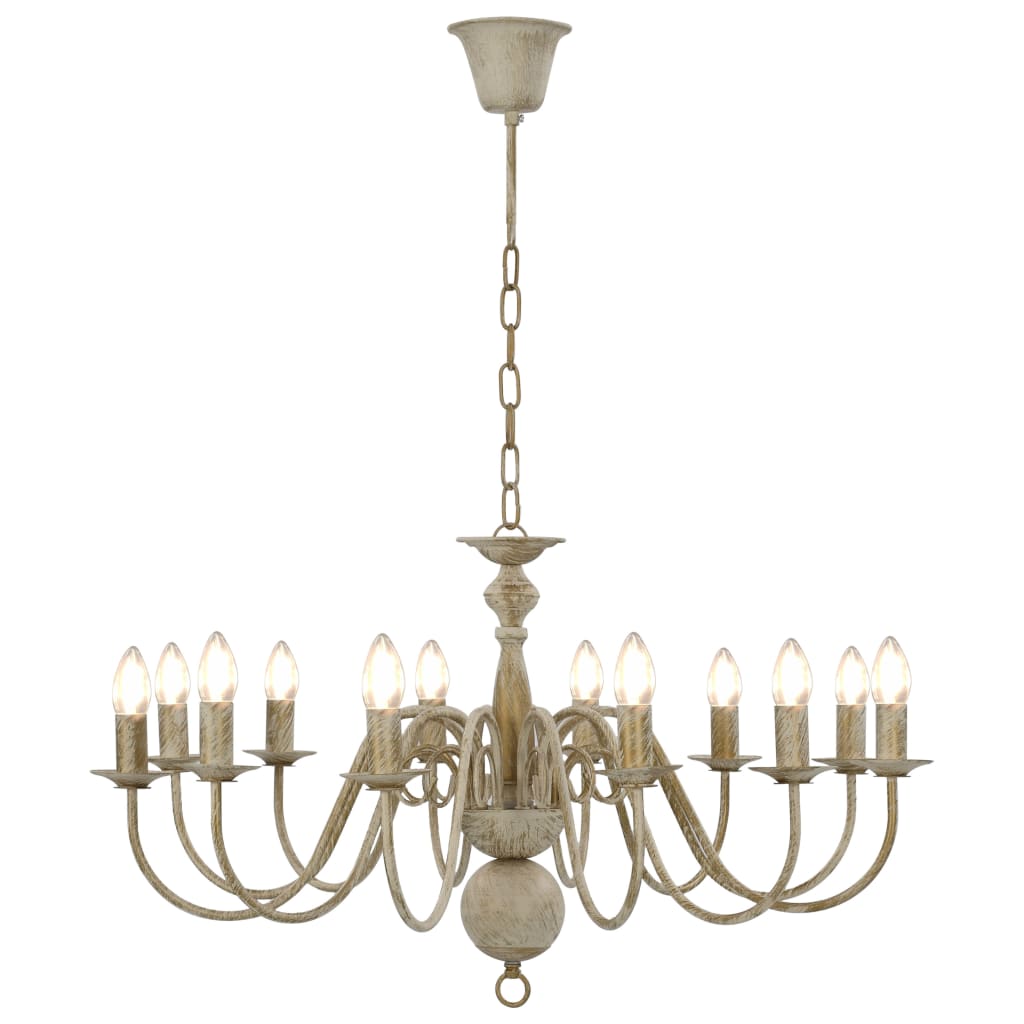 Candelabro Stile Anticato 12 Lampadine E14