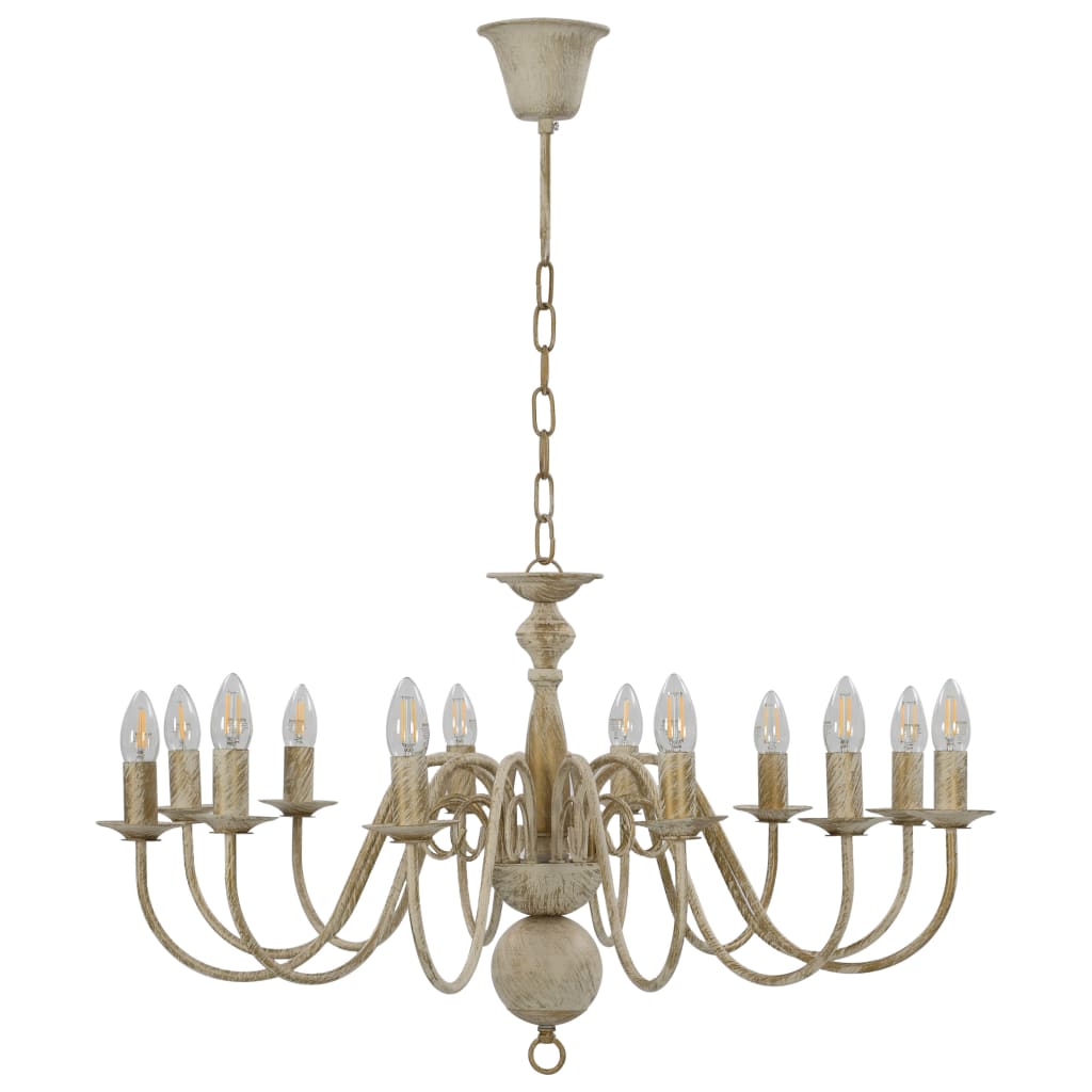 Candelabro Stile Anticato 12 Lampadine E14