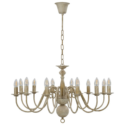 Candelabro Stile Anticato 12 Lampadine E14