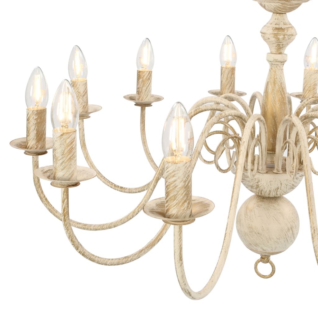 Candelabro Stile Anticato 12 Lampadine E14