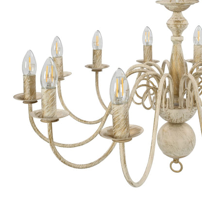 Candelabro Stile Anticato 12 Lampadine E14
