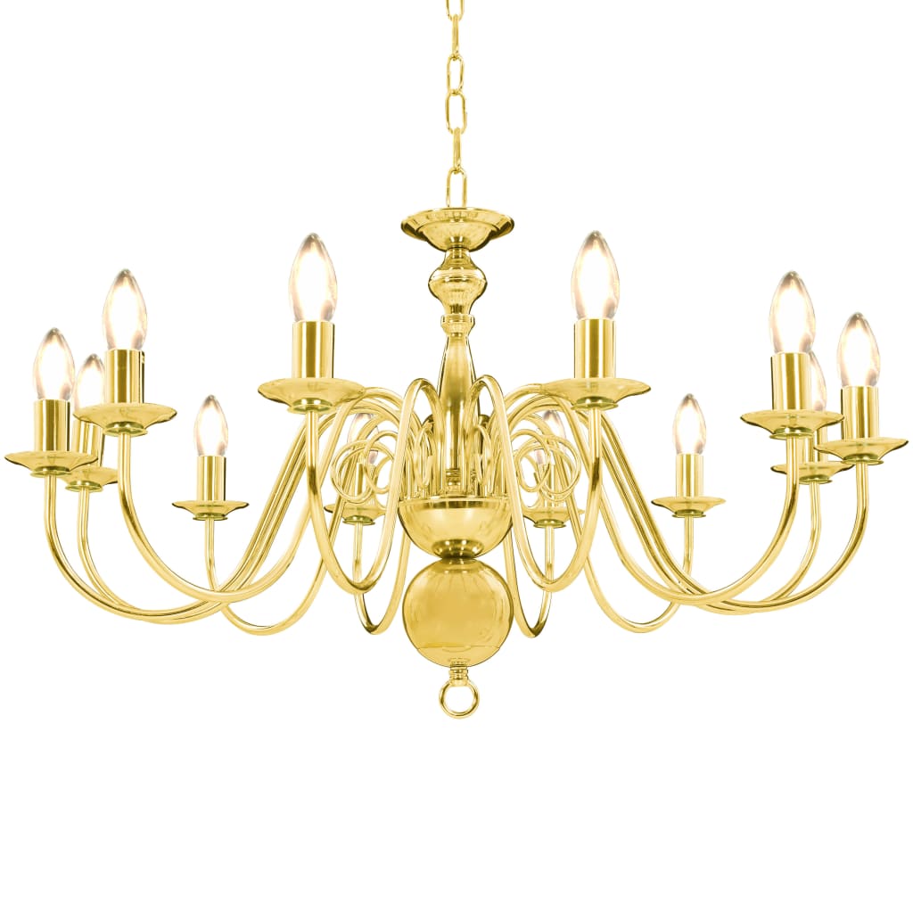 Candelabro Stile Anticato 12 Lampadine E14