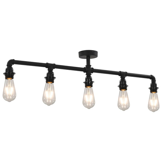 Lampadario Nero Per 5 Lampadine E27
