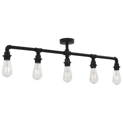 Lampadario Nero Per 5 Lampadine E27
