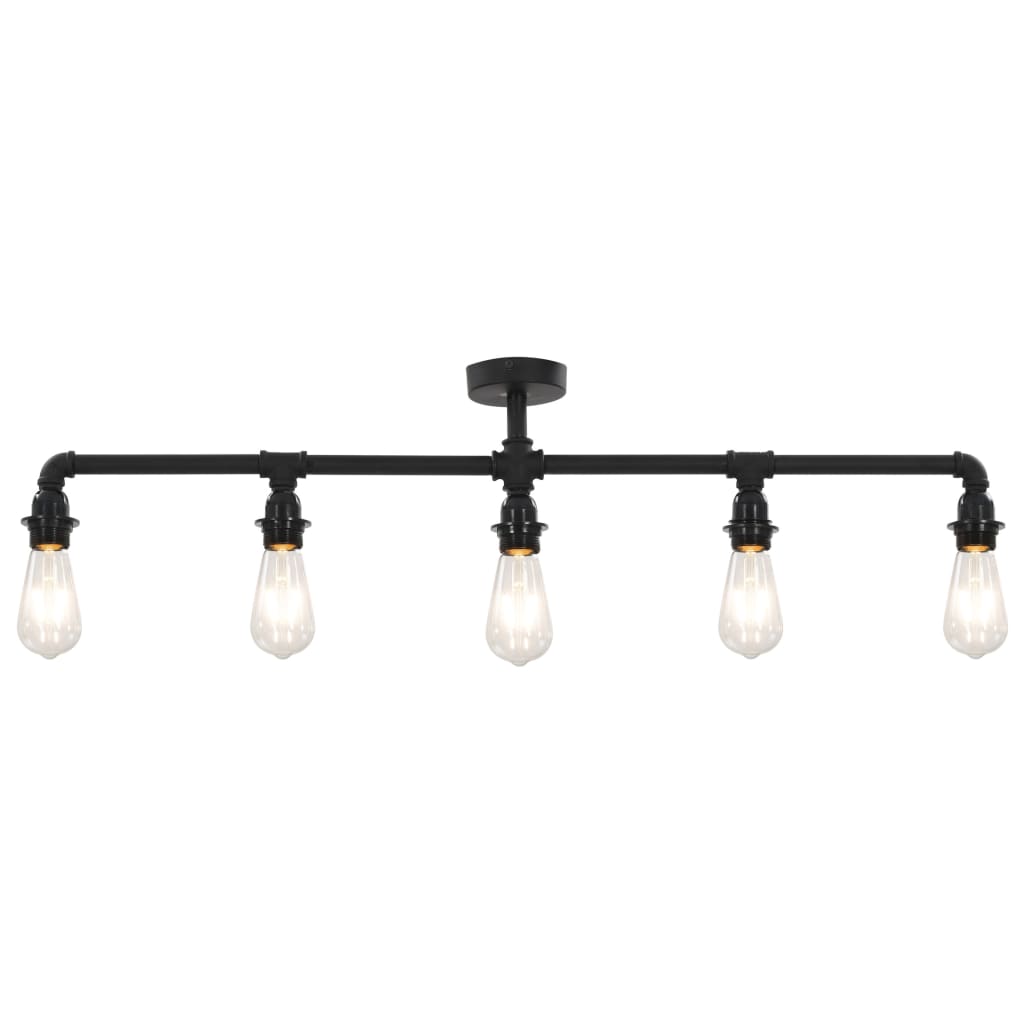 Lampadario Nero Per 5 Lampadine E27