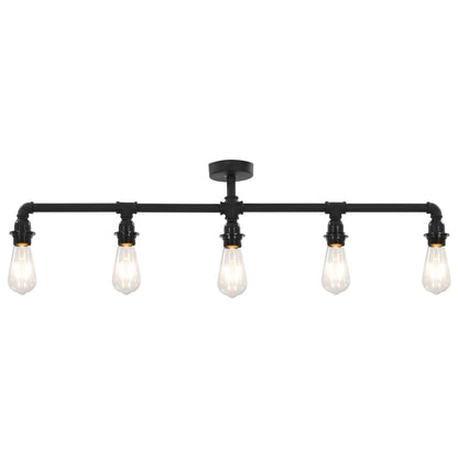 Lampadario Nero Per 5 Lampadine E27