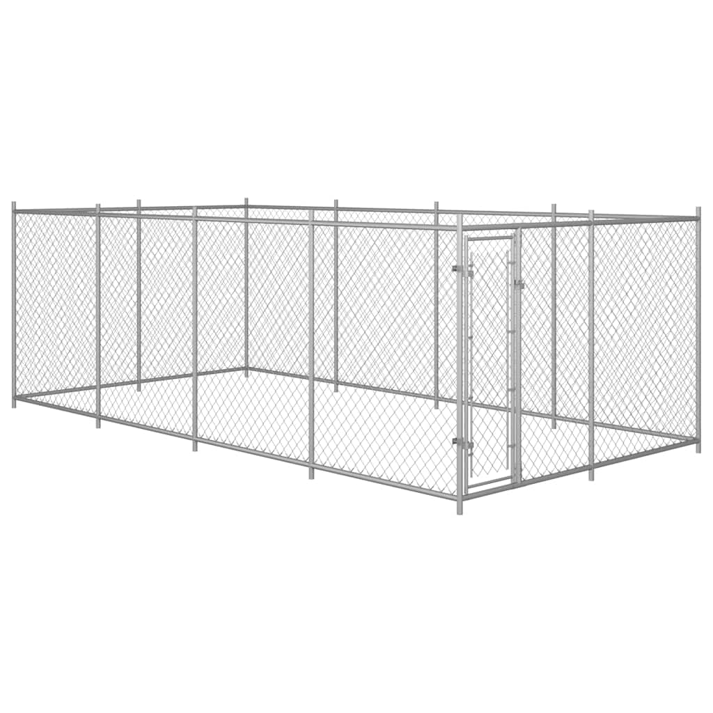 Canile Da Esterno Con Tetto 7,6X3,8X2,3 M