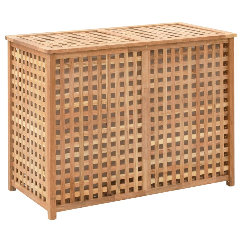 Portabiancheria 87,5X46X67 Cm In Legno Massello Di Noce