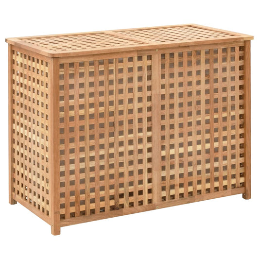 Portabiancheria 87,5X46X67 Cm In Legno Massello Di Noce